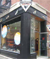The first Fluevog New York store at the corner of Mulberry and Prince streets.