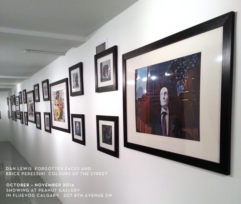 Exhibiting Forgotten Faces And Colours of the Street at Fluevog Calgary