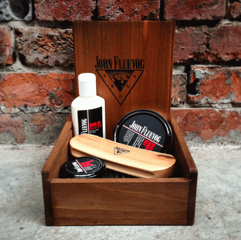 Custom Fluevog Shoe Care Box with Purchase!
