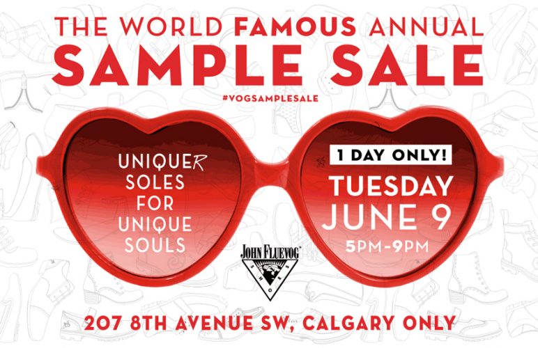 Sample Sale in Calgary this June