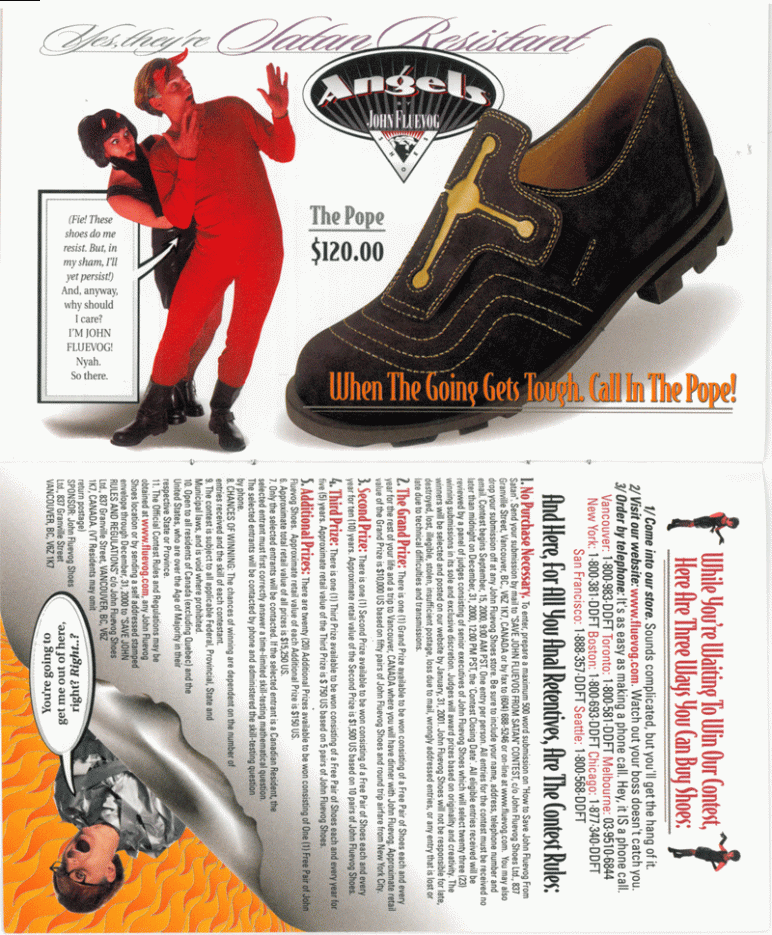 Way Back Wednesday: John Fluevog has been Kidnapped by Satan