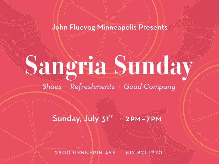 Sangria Sunday at Fluevog Minneapolis