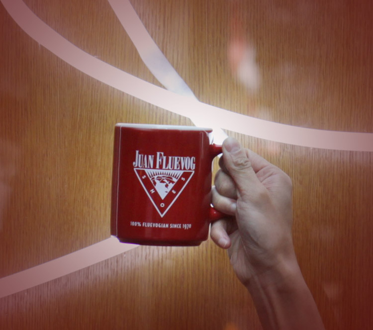 Complimentary JF Mugs (you look great, btw) with purchase!