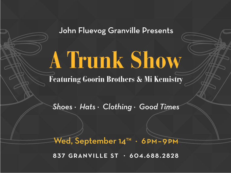 Trunk Show at Fluevog Granville