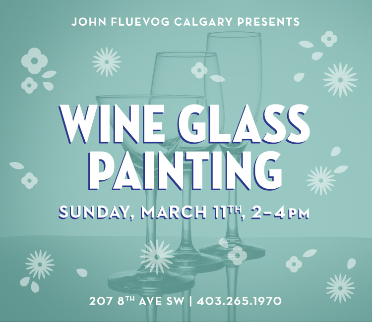 Spring Wine Glass Painting in Calgary!