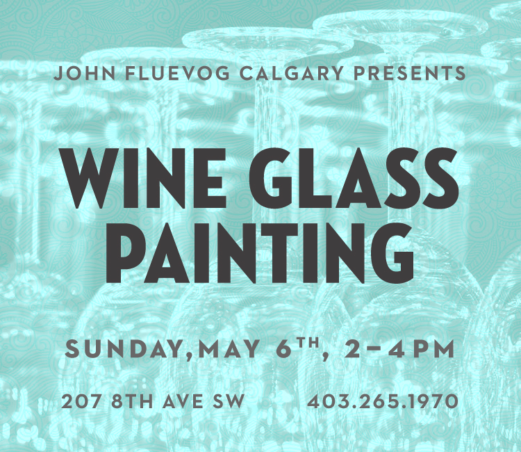 Paint your own Wine Glass in Calgary!