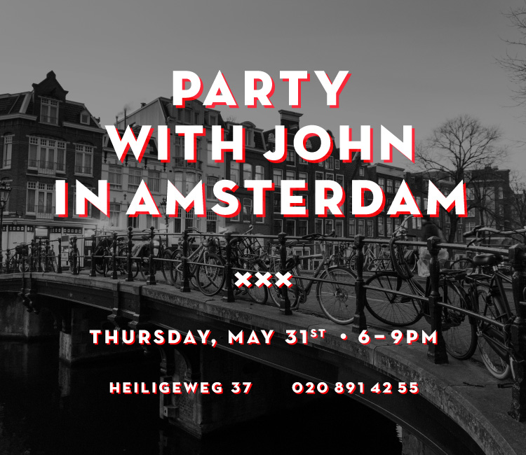 Party with John Fluevog in Amsterdam!