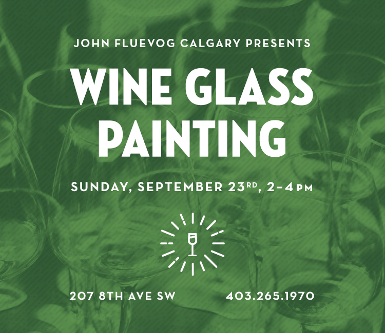 Painting Wine Glasses in Calgary!