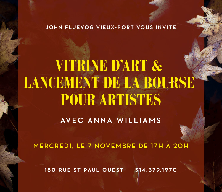 Vitrine d’Art & Lancement de la Bourse pour Artistes au Vieux-Port Montréal