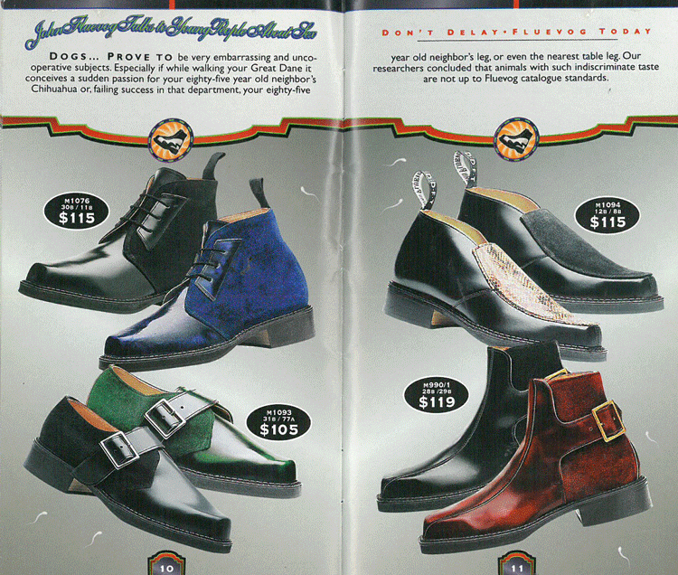 a poster of different shoes