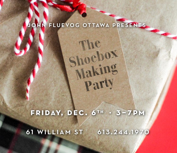 shoebox making party gift wrap
