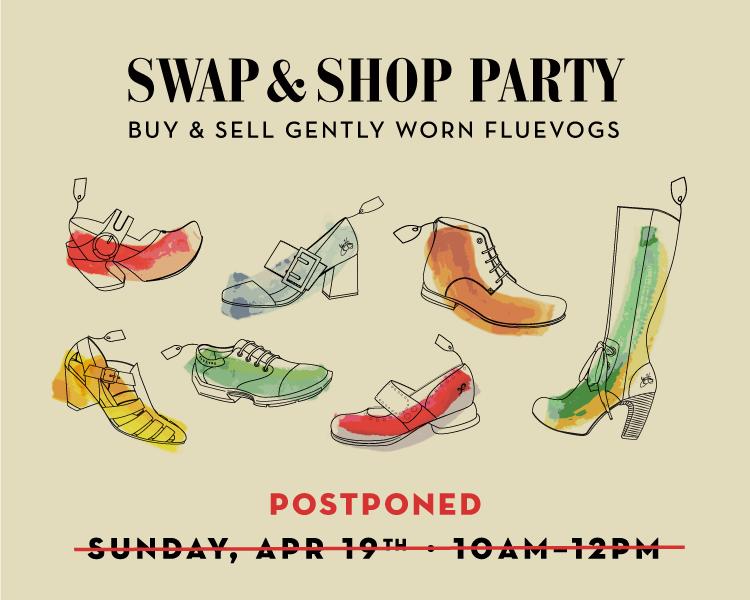 Swap Shop Party at John Fluevog Designer Shoes - Postponed