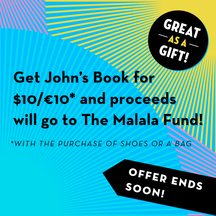 Get John’s Book for $10/€10 and proceeds will go to The Malala Fund!