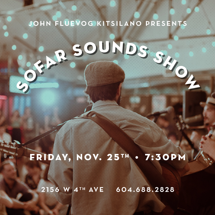 Sofar Sounds Concert at Fluevog Kitsilano