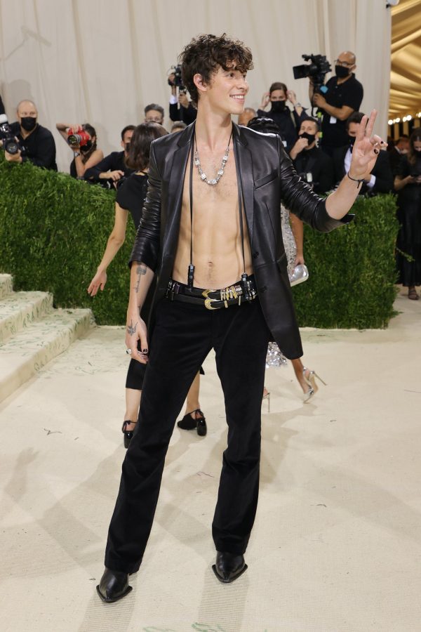 Singer Shawn Mendes at the 2021 Met Gala, wearing the Imperial Swordfish CANNON BALL boot.