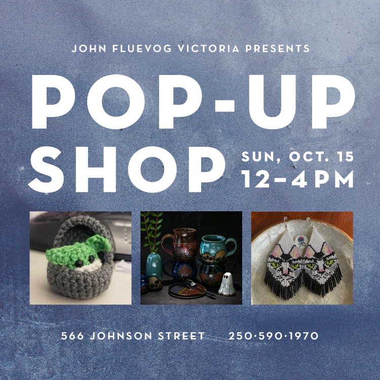 John Fluevog Victoria presents Pop-Up Shop from 12 to 4pm on Sunday, October 15 2023